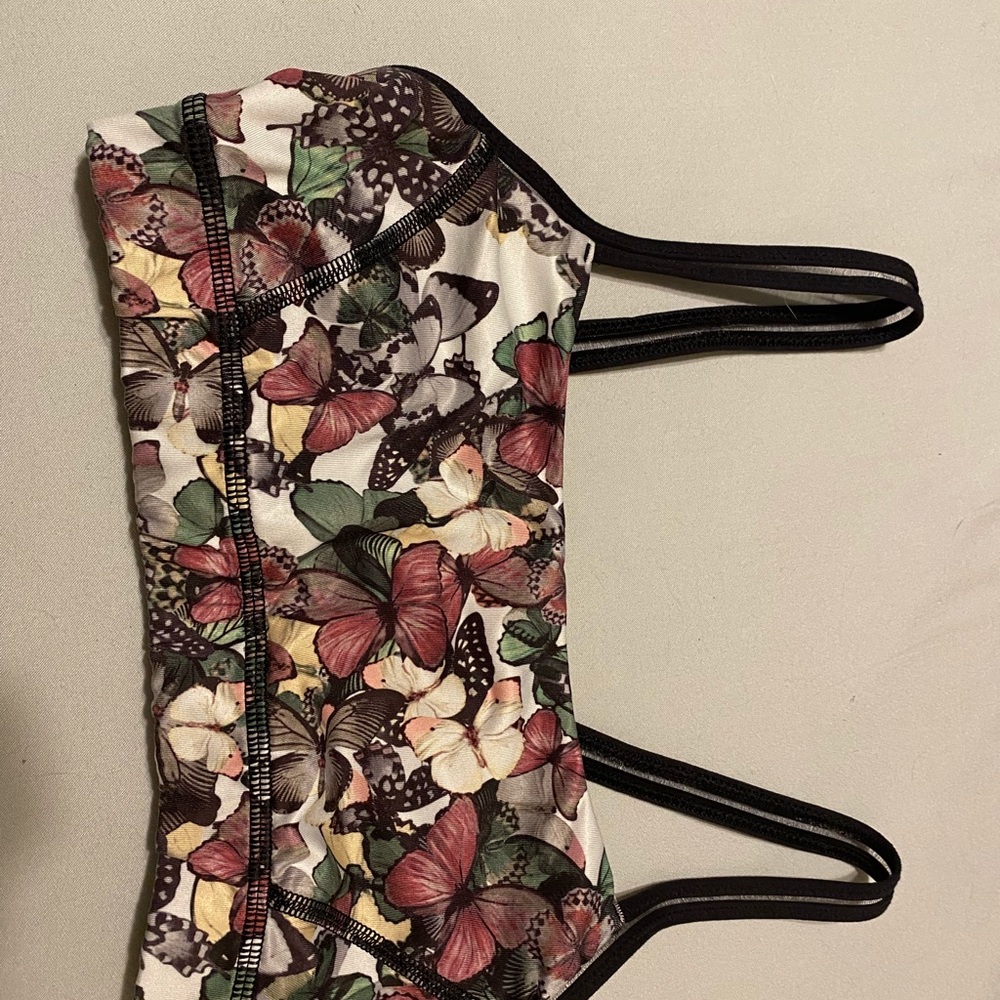 Lululemon Sports Bra - rare butterfly pattern